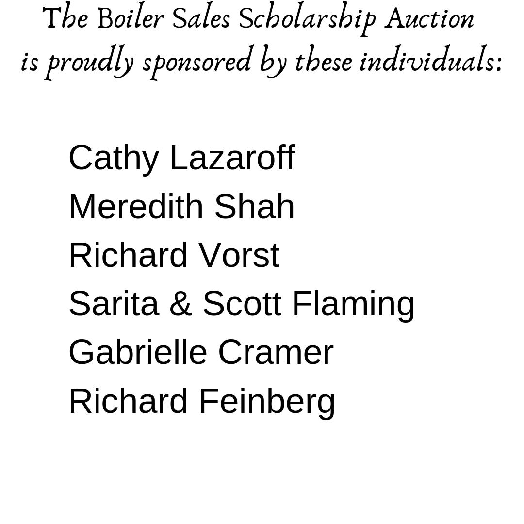PurdueSales's tweet photo. We would like to give a special thank you to all of our 2019 Boiler Sales Scholarship Auction sponsors for supporting Selling and Sales Management students with generous donations! Thank you for supporting our students! https://t.co/nrcT8AZ3MZ