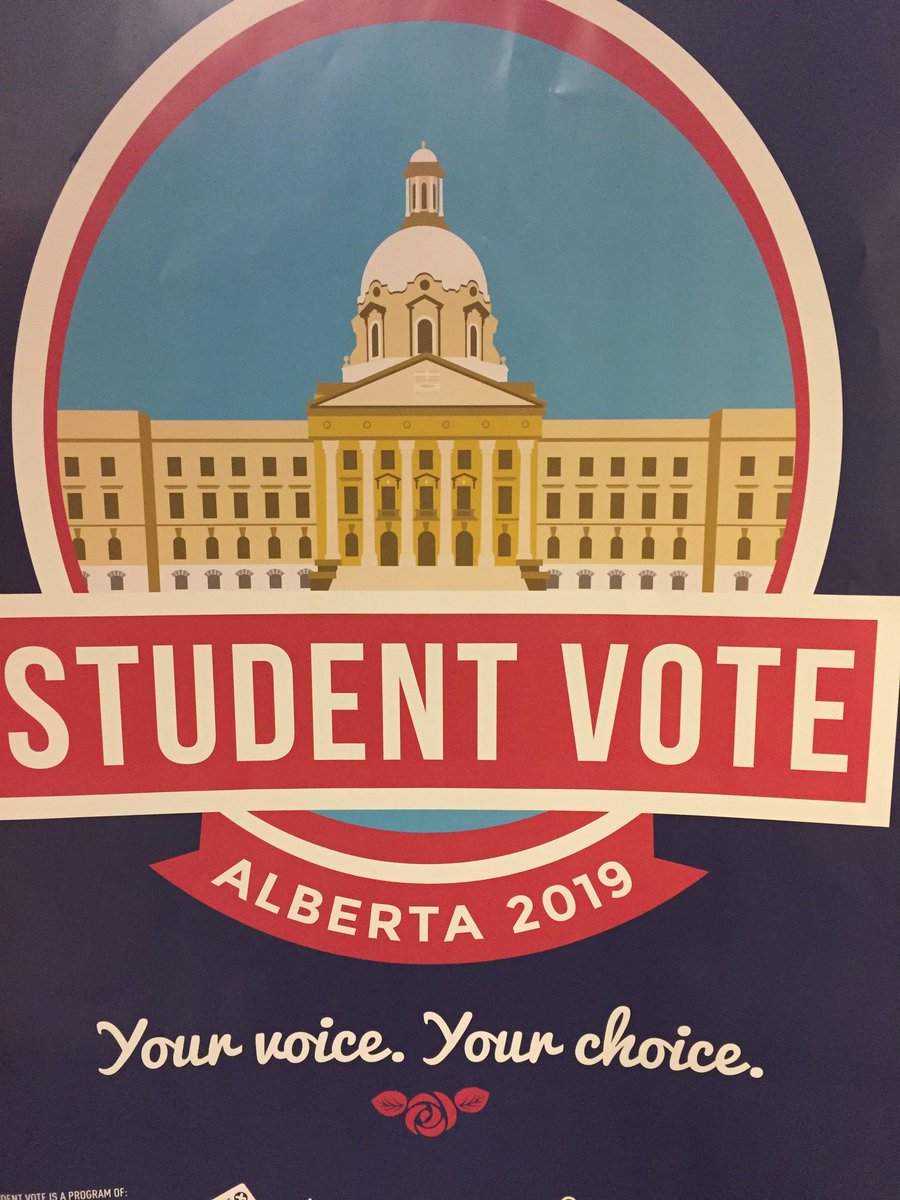 cscholla's tweet image. Big shout out to @studentvote @CIVIX_Canada for providing such strong resources to inform Ss @PalliserBB 82% voter participation yesterday Get out and vote 18+ #abvotes