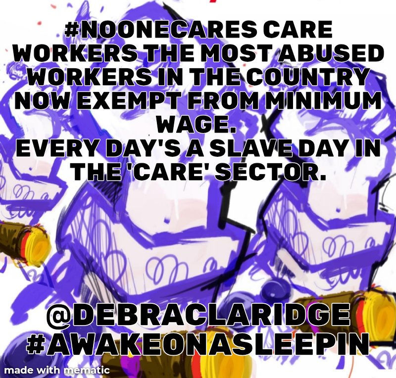 awakeonasleepin's tweet photo. #awakeonasleepin #aCareworkersTale #Mencap #DirtyCHARITIES #everydayisdifferent #SocialCareSPIN #CareWorkIsSlaveWORK https://t.co/z05ETzZPAm