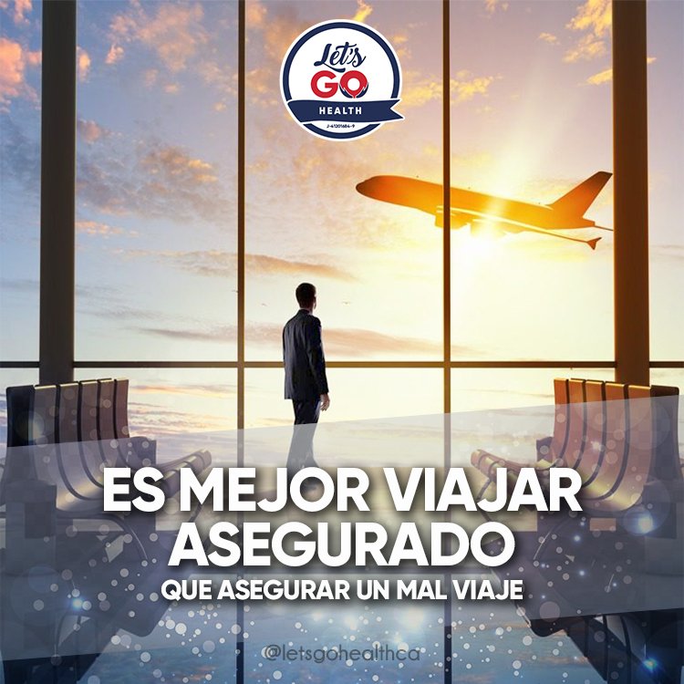 letsgohealthca's tweet photo. Con @letsgohealthca puedes conseguir la tranquilidad de viajar, estar seguro y disfrutar de todo tu viaje. 
.
No dejes pasar más tiempo y consigue ya tus pólizas de viaje y salud.
.
.
#LetsGoHealth #Yosoyfreelanceletsgo #Viajaseguro #poliza https://t.co/i7OuWG095g