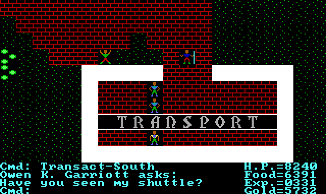 ultimadragons's tweet photo. #UltimaFact for today: @RichardGarriott often memorialized his friends and family in the #Ultima games. His father, Owen, appears in #UltimaII in the transport shop. A town in the Lands of the Feudal Lords also bears his name. The real Owen Garriott passed away April 15, 2019. https://t.co/7nlkOngy0U