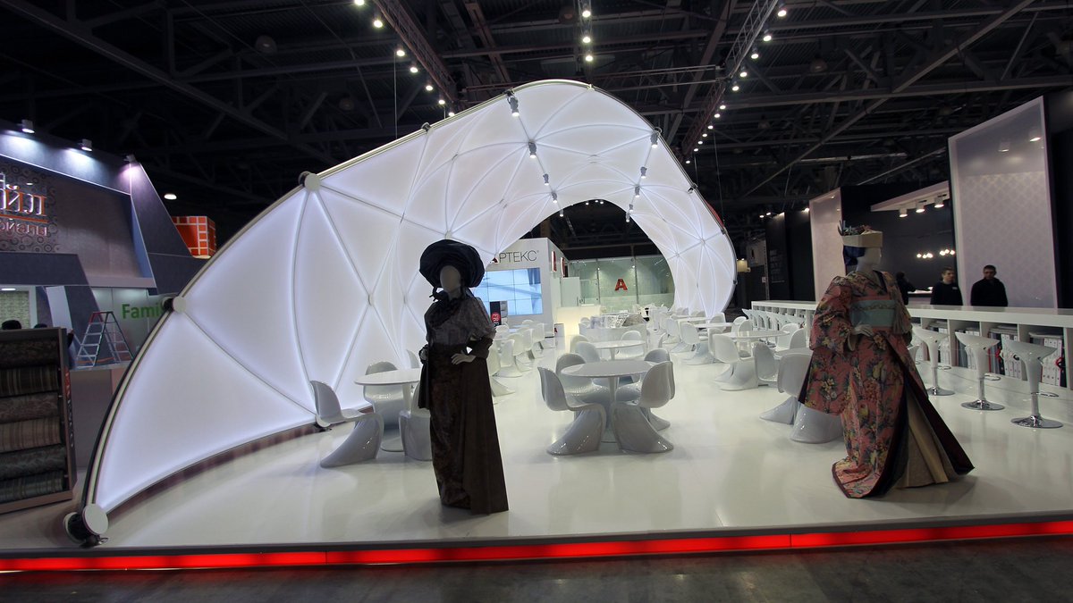 STUDIODEGA's tweet photo. The exhibition stand Arteks at Mosbuild in Moscow. https://t.co/n3YbBsaTLt