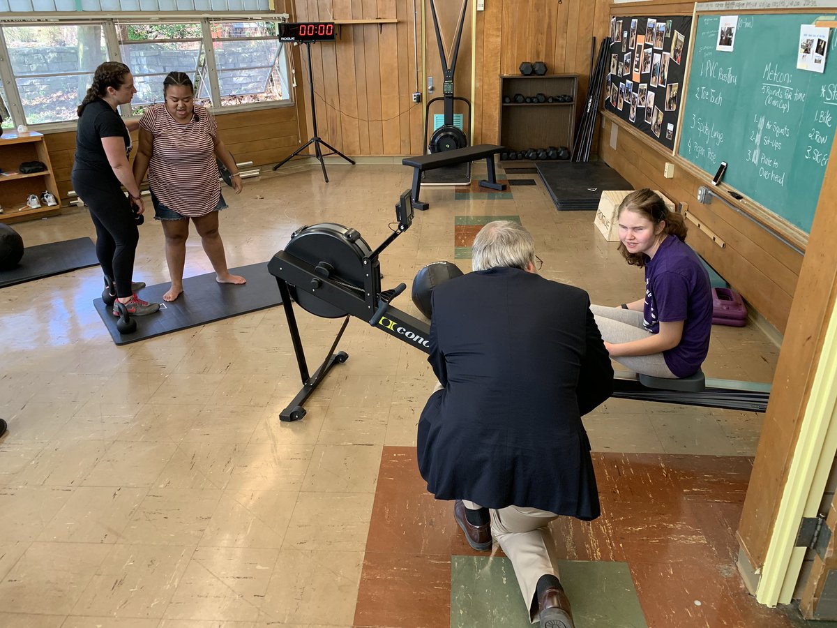 SBOEOhio's tweet photo. The Ohio State School for the Blind’s after-school pgrm serves 50+ students five days a week w/ 25 unique clubs. Today, we visited a few: daily living skills, modeling, coding, fitness and girl’s leadership/running clubs. Really great things happening for these students! #OhioEd https://t.co/rgqDUGwa0t