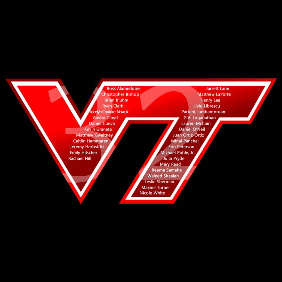 HonorsHallWVU's tweet photo. Today we remember our friends at @virginia_tech. Our thoughts and prayers continue to be with Hokie Nation. #neVerforgeT https://t.co/4GaUfRrhOI