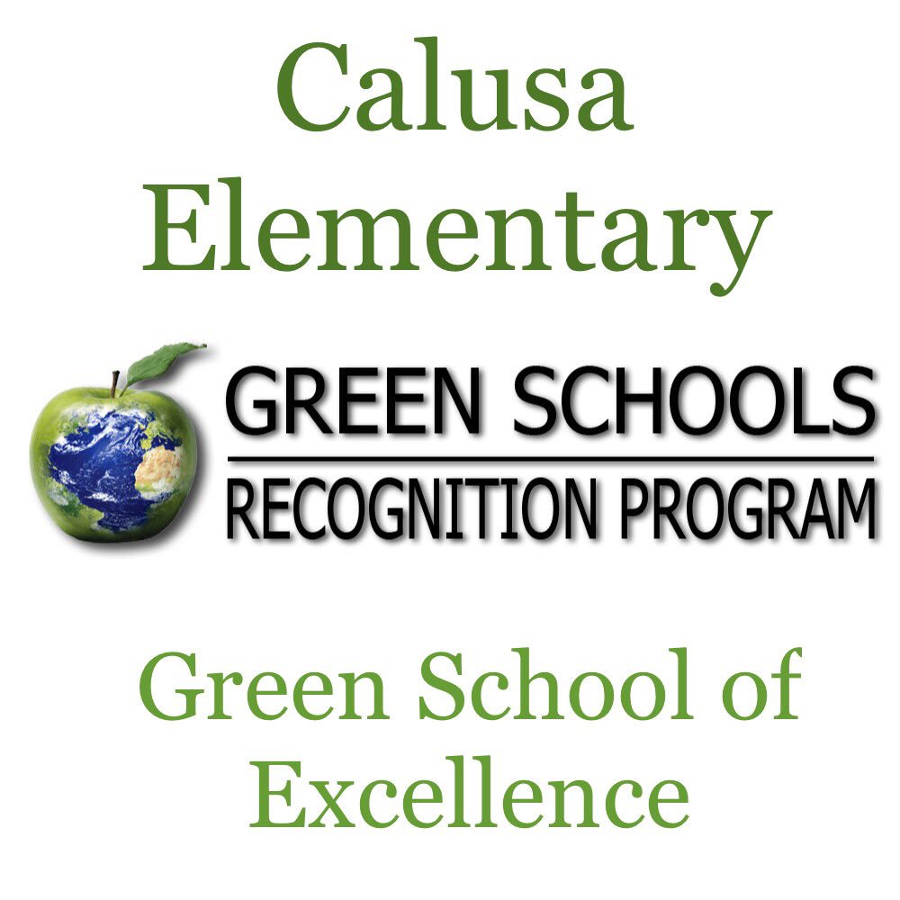 CalusaES's tweet photo. Congratulations Calusa!  We are a Green School of Excellence for the 2nd year in a row! Thank you to the @CalusaGreenTeam for all they do each &amp; every day! ♻️🌎☀️📚🌱🏃‍♀️ https://t.co/dhaaxscrnh