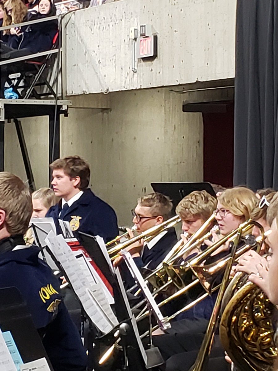 tlsteinh's tweet photo. Great job Bryson Snyder and Rob Taylor of Washington FFA performing at 4th session in the Iowa FFA band and chorus! #washpride @washffa https://t.co/LYbpoRVFwZ