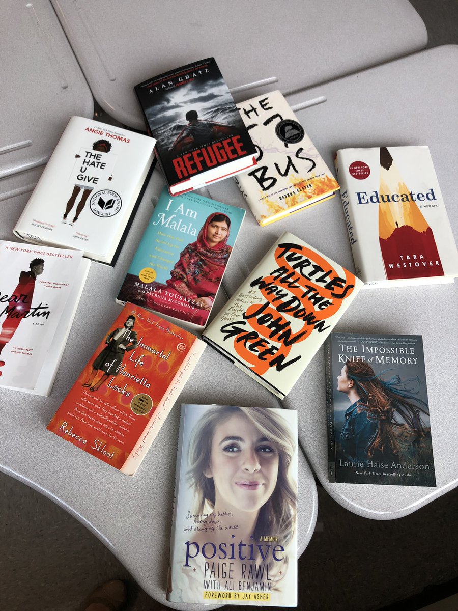 BeCalmTeachOn's tweet photo. We just started my #FavoriteTimeOfYear it’s time for students to choose #BookClubs ❤️ As we read, I’ll share some book highlights! These all center on the idea of Justice 🙏🏼 #TCHSreads #ReadingToTheMax https://t.co/Lh0ysPHUhF
