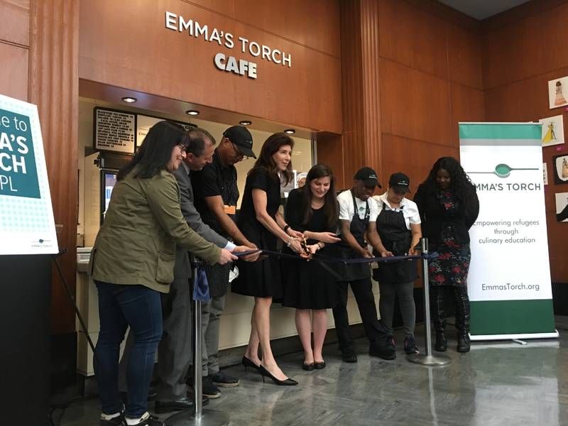 "The wisdom of the whole world and all its experiences are contained in this building; even in the cafe where you can get your meatball pita." - NYC Council Member <a href="/bradlander/">Brad Lander</a>, celebrating the new <a href="/EmmasTorch/">Emma's Torch</a> cafe at <a href="/BKLYNlibrary/">Brooklyn Public Library</a>: buff.ly/2v6t2nA via <a href="/ProspectHtPatch/">Prospect Hts Patch</a>