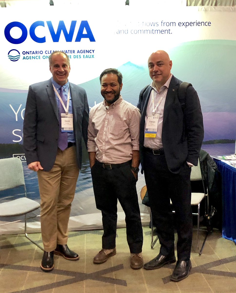 indramaharjan's tweet photo. @OCWAnews networking with our municipal clients and technology provider @Unrau27 @HydraTek https://t.co/CGCyBnE1be