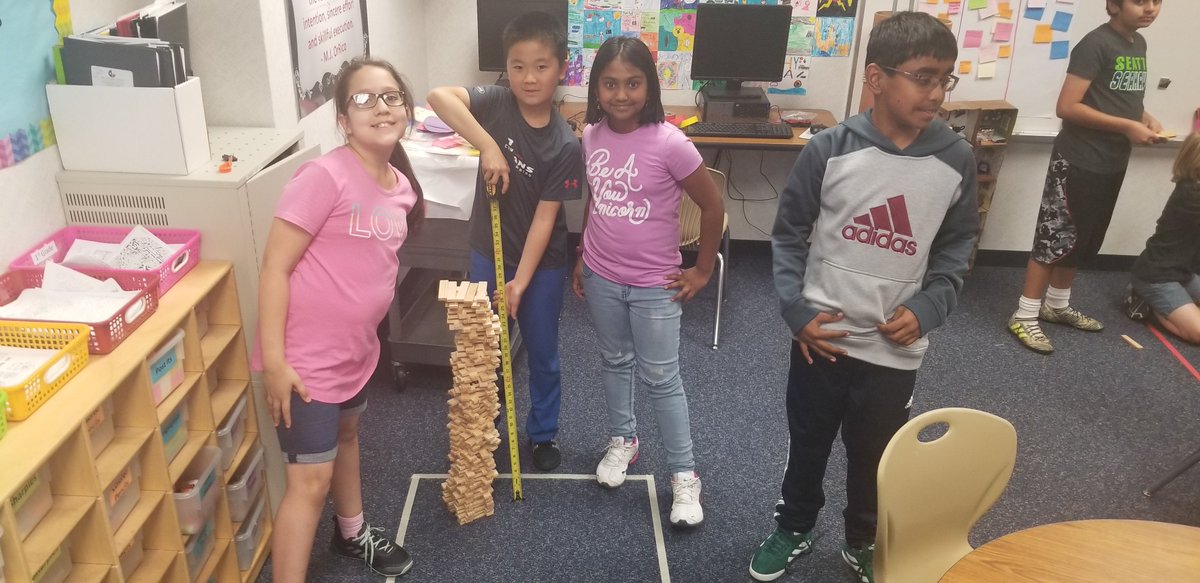 janeklonestars's tweet photo. STEAM Club #KEVAChallenge #mustbe24inchestall #200planks #disassemblewithoutfalling #rebuildacrosstheroom
Every group finished within 2 minutes of the winners! @LindseyElem https://t.co/qQIX7yTkYg