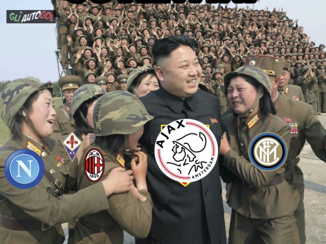 GliAutogol's tweet photo. I tifosi non juventini in questo momento!!
#juveajax https://t.co/SKklFhcGw5