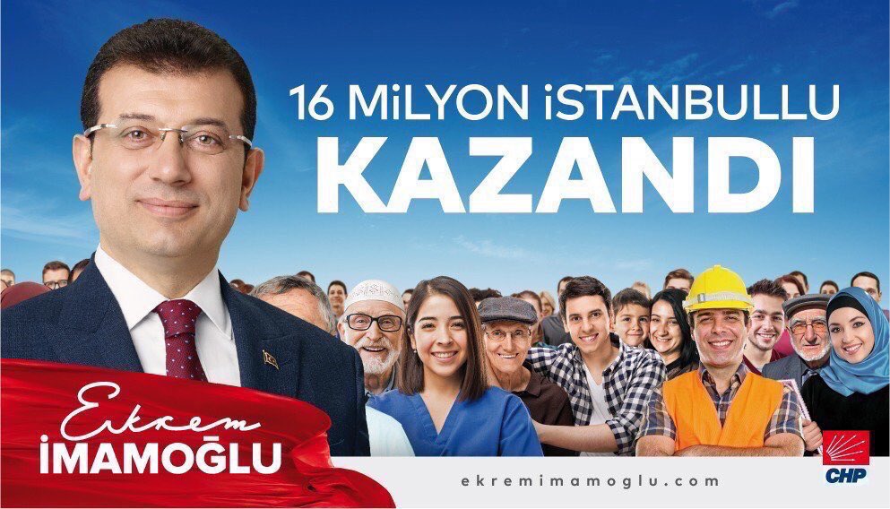 Son sandıktaki oy sayımı da bitti.

13.800 oy farkı kesinleşti.

Hayırlı uğurlu olsun.

Milletimiz kazandı.

<a href="/ekrem_imamoglu/">Ekrem İmamoğlu</a> artık İstanbul Büyükşehir Belediye Başkanı.