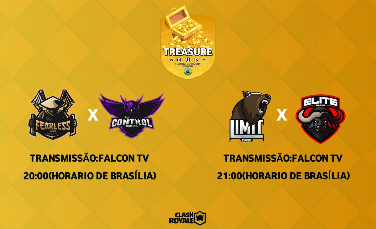 Hoje só terá jogão!!!
<a href="/FearleSports/">Fearless eSports</a> x <a href="/ConTrolGaming__/">Control Gaming</a> 

@Limit_eSportsCR  x @TeamEliteBrazil 

Canal:<a href="/FalconTV3/">FalconTV</a> na Streamcraft!

NÃO PERCAMMM