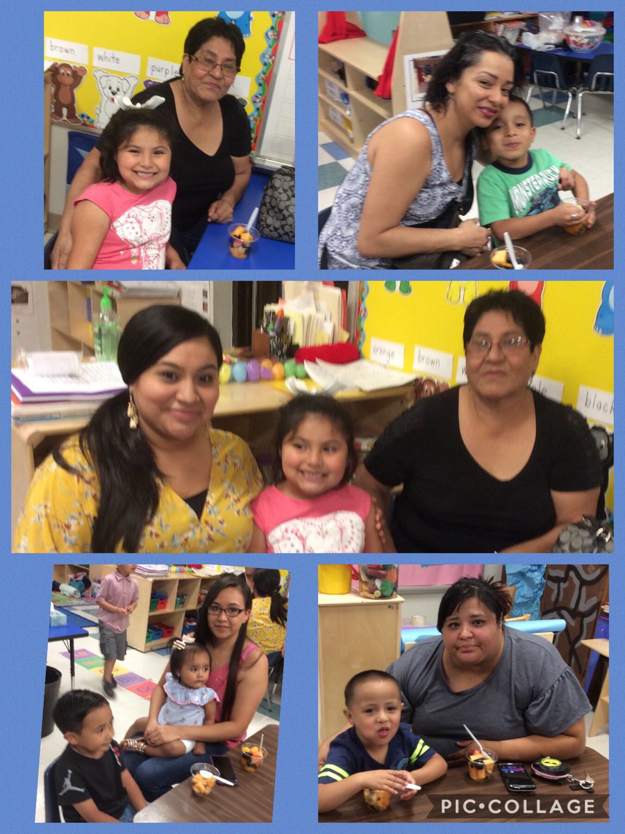 Pre-K  Parents come to enjoy a treat with their child on The Week of the Young Child.⁦<a href="/ZavalaElemHCISD/">Zavala Elem HCISD</a>⁩ #HCISD #woyc19