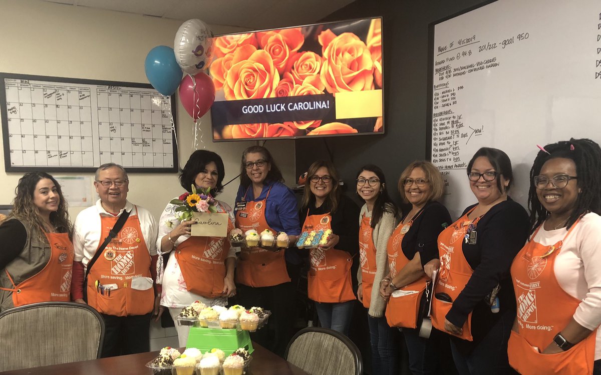 Good Luck on your next adventure Carolina! Specialty Tuesday Crew will miss you! @DesireThorpe <a href="/HomeDepot6650/">KMB@6650</a> <a href="/Sasm6650/">Michelle Batres</a> @LauraBarnesHD <a href="/JabarrBean/">Jabarr Bean</a> @Allen83hd @karenabrahamHRD