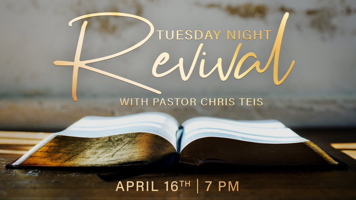 FaithBaptistPA's tweet photo. Reminder: Tuesday night revival service tonight at 7pm! https://t.co/eAYUOCaWRm