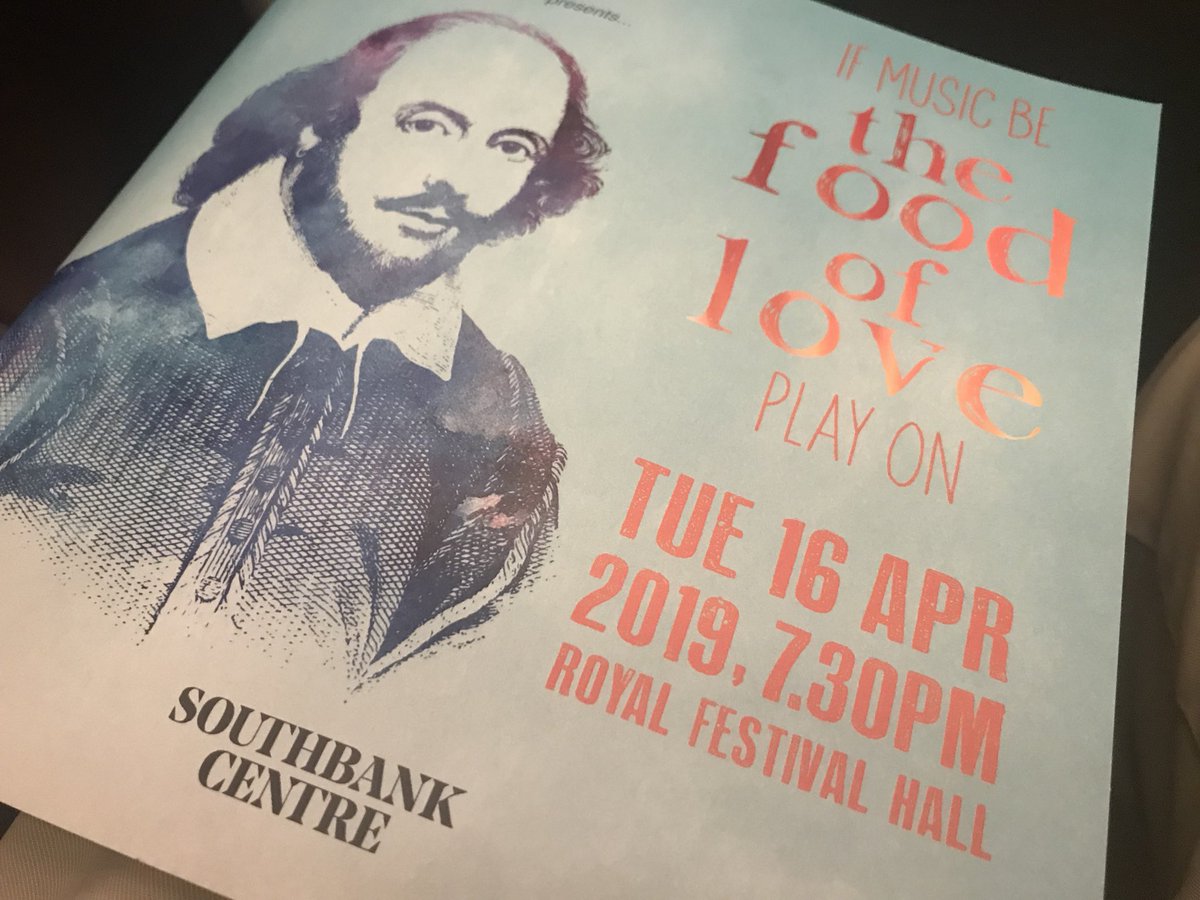 What a fantastic evening of music & cameos inspired by #Shakespeare @southbankcentre with @rpoonline with Sir Derek Jacobi & @francesbarber13 in The Food of Love conducted by @nigeljhess with @elin_manahan Morgan Pearse, the Cantus Ensemble + the RPO. #music