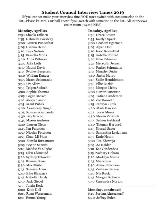 LNStudentCouncil tweet media