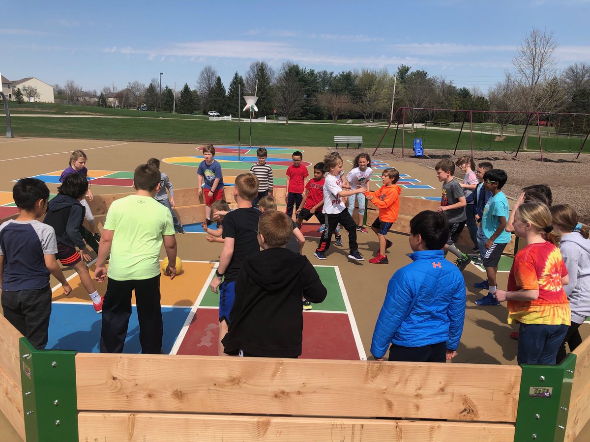 We love our new GaGa Ball Pit! ⁦<a href="/HRErockets/">Hoosier Road Elem</a>⁩