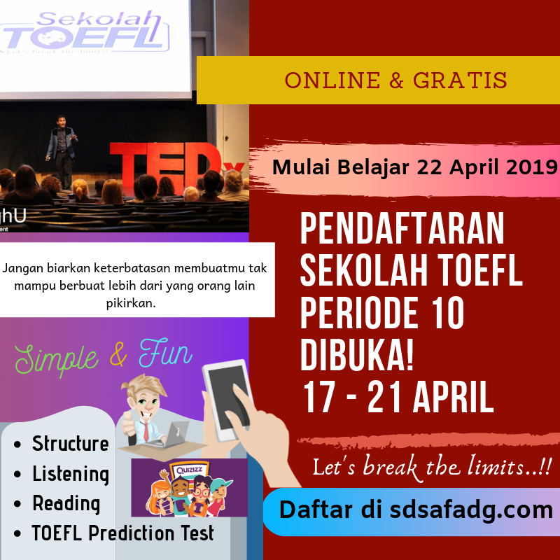 01_budi's tweet photo. Kita tidak buka pendaftaran setiap bulan. Mohon dishare ke teman-temannya yang membutuhkan ya.

Pendaftaran siswa baru periode 10 ini dibuka dari tanggal 17 sampai 21 April 2019.

* Link pendaftaran,

https://t.co/XmirZr58qk

Yuk, semangat! Let's break the limits..!! https://t.co/jfA9ck1EnU