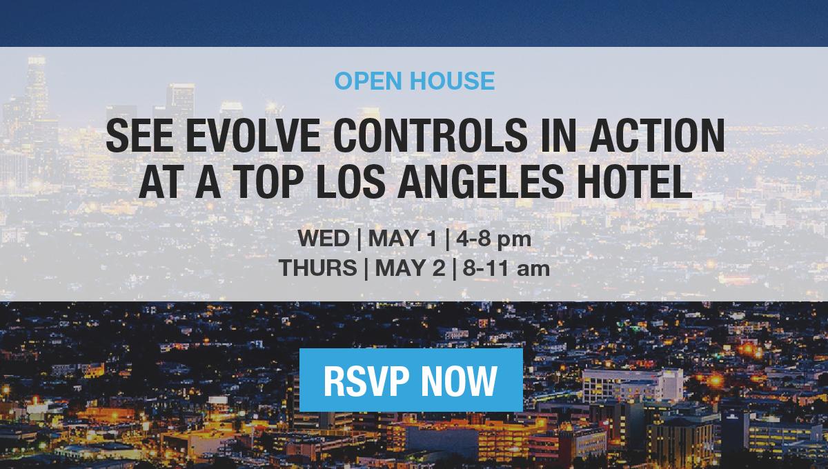 evolvecontrols's tweet image. In Los Angeles May 1-2? RSVP for our upcoming open house at the tallest building west of Chicago! get.evolvecontrols.com/room-controls-… #LosAngeles #hotels #architects #designers