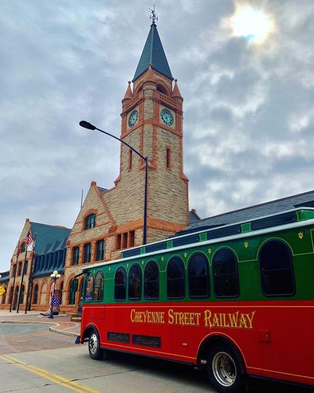 CheyenneWY's tweet photo. Cheyenne Street Railway Trolley tours begin May 6th!  Buy your weekday tickets in advance here: https://t.co/aMcLxZVB4N  See you soon! https://t.co/ZvYDSJtjCZ