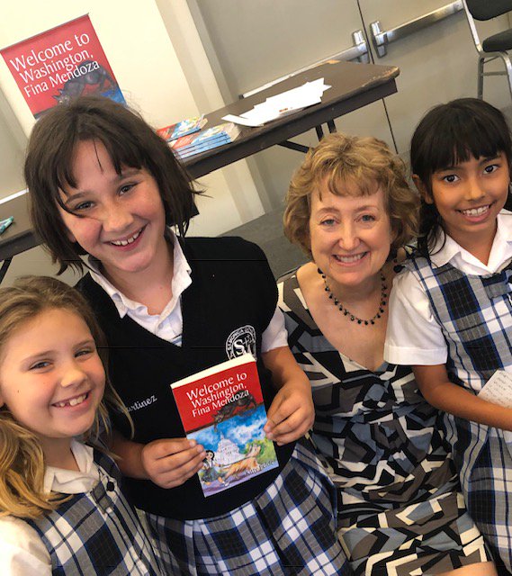 Super cool time with author and #publicradiojournalist <a href="/kittyfelde/">kitty felde</a> sharing her new book, writing postcards with our kiddos to local #Congress reps, and inspiring future change agents #lovingdiscipleswhotransformtheworld @msgrLloyd @StMonica90403