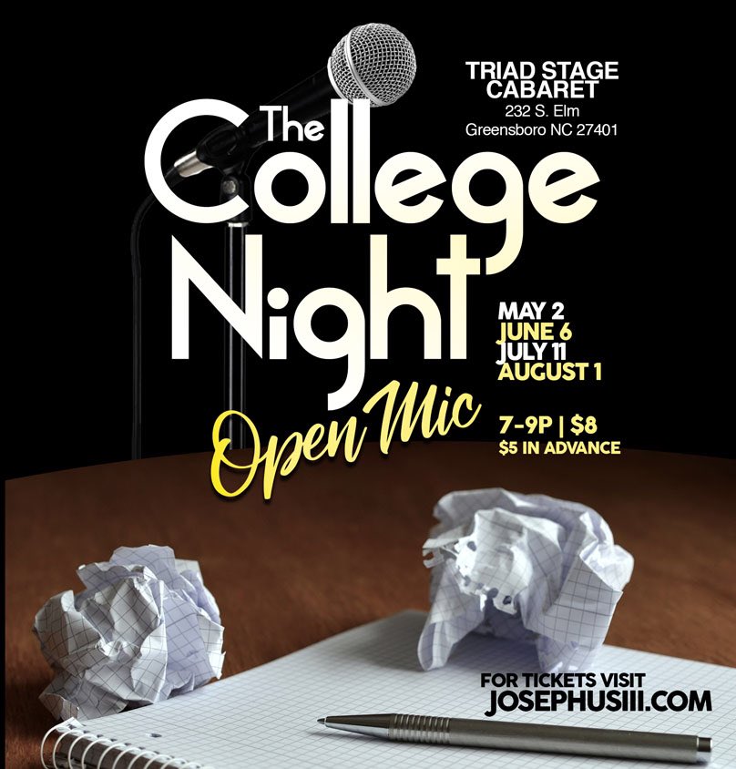 CollegeMic's tweet photo. #UNCG #NCAT #greensborocollege #guilfordcollge #bennetcollege #poetry #poets #poetryfortgepeople #OpenMic #barz #gsoarts #CNOM https://t.co/J0l7WCMX2Z