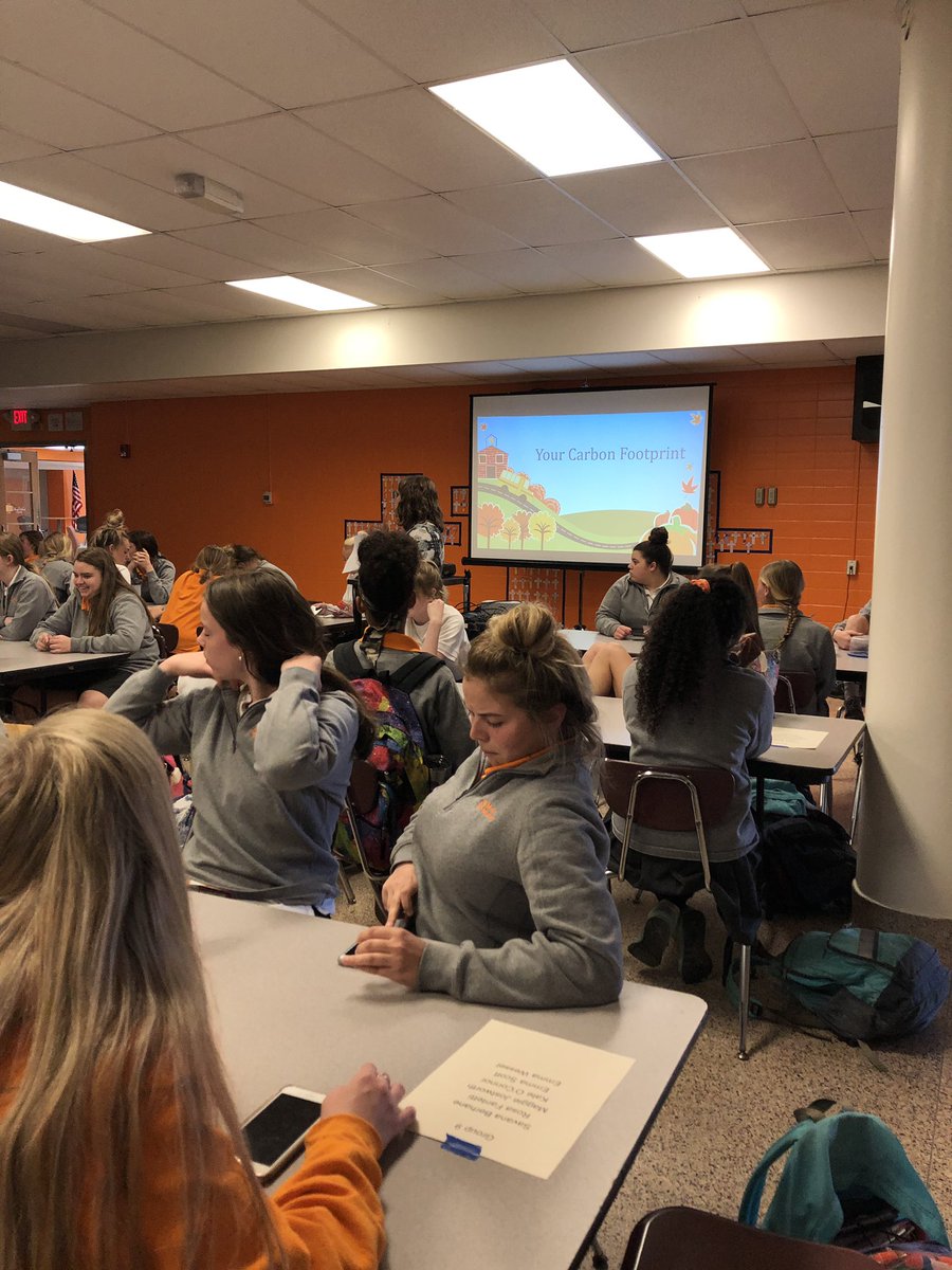 theatreatmmhs's tweet photo. Spent some quality time with our Juniors today learning about how we can better love our earth by making better choices in transportation, food, and clothing! #criticalconcerns #earthday https://t.co/sv8AJmBHlt