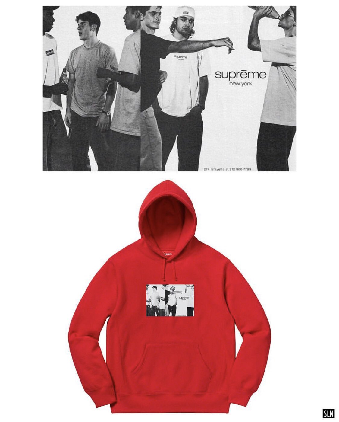 Classic ad cheap hoodie supreme