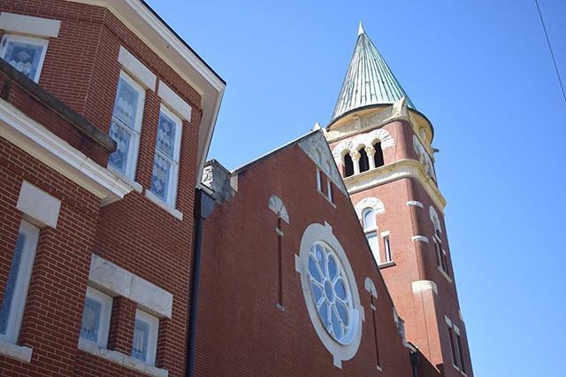 Church Street United Methodist Church, Selma is another favorite in downtown Selma. This Romanesque Revival style architecture was built in 1901. When looking at this church, notice the beautiful stained glass window. This unique beauty was placed as a memorial. Each petal i…