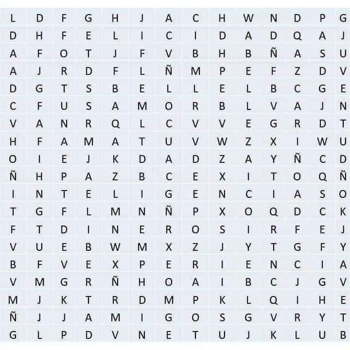 Según la psicología emocional, las primeras TRES palabras que encuentres reflejan tu interior.
Yo encontré:
Experiencia, belleza y amigos
Venga, jugamos?