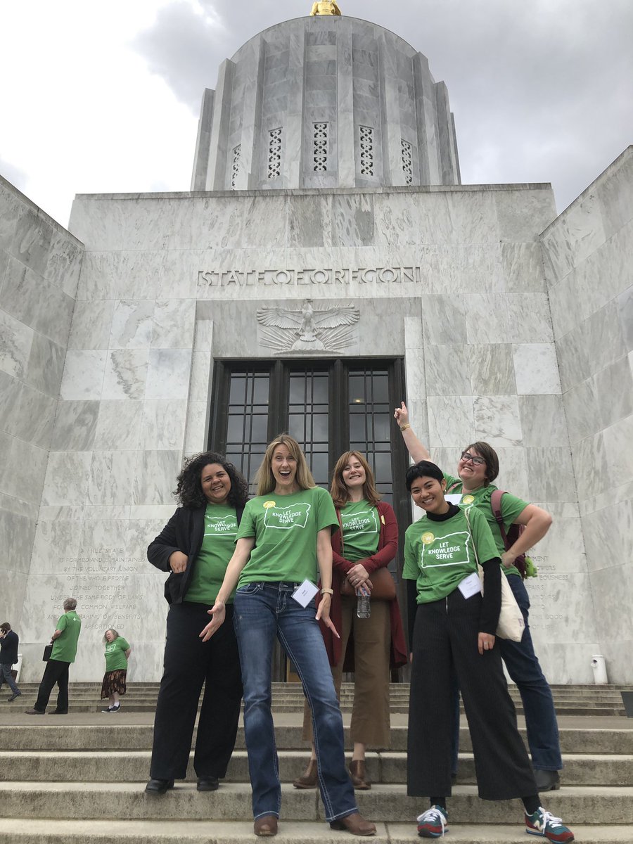 by_heidi's tweet photo. Great #PSUDay at the Capitol. Our lobbying team made a compelling case if I do say so! @toysalsa @parkpaige @smithju #ORpol #ORLeg https://t.co/Ug42XHM7L8