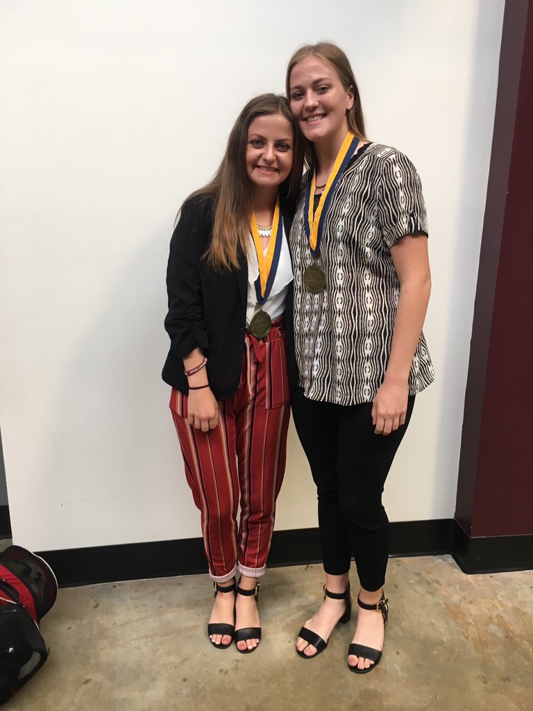 STJfbla's tweet photo. Congrats to @ashlynrinehart @arinehart10 and @ImmenseAqua for placing 7th at #MOSLC19 in Hospitality Management! We are so proud of you all! #StjFBLASuccess https://t.co/p7zOpWvDQY