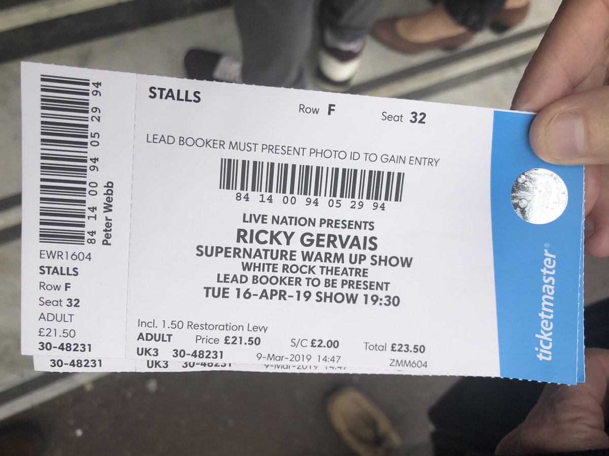 dannythechef's tweet photo. Fucking fabulous @rickygervais #gloriouslydark https://t.co/nsGrbXoRkm