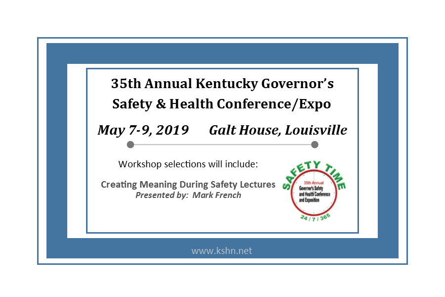kentuckysafety's tweet photo. Welcome aboard to Mark French @TheSafetyDude 
"Creating Meaning During Safety Lectures"
https://t.co/NrW8MaEuPg https://t.co/QvLaNcc0GN