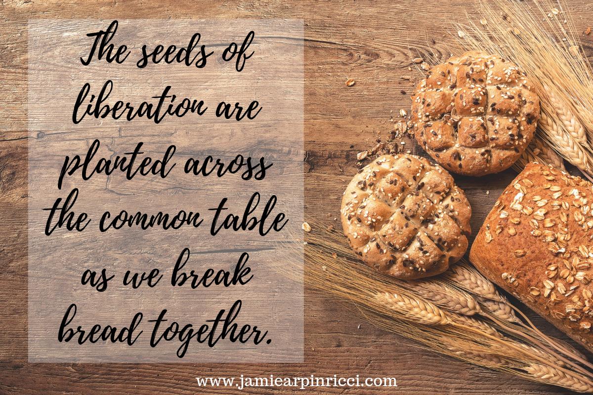 jamiearpinricci's tweet photo. The seeds of liberation are planted across the common table as we break bread together. https://t.co/tRgDNDiF8L