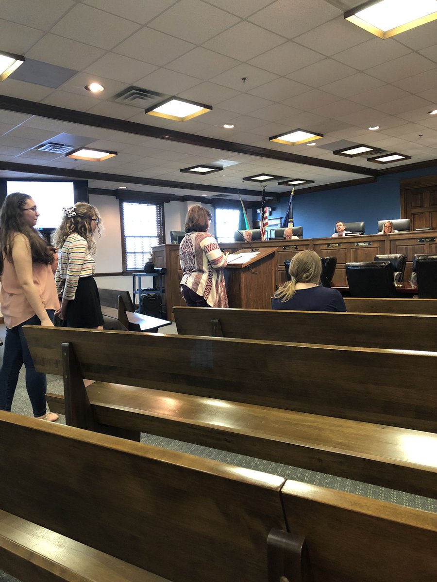 carritherschoir's tweet photo. So proud of these scholars who met with the Jeffersontown City Council this evening. They represented CMS well! Way to go ladies! @mdfw08  @CarrithersMS https://t.co/YKd2OJUKE2