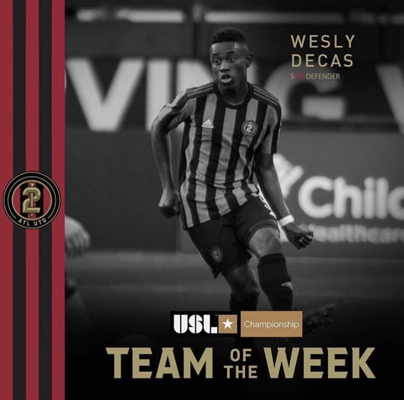 DanielSolis10's tweet photo. Wesly Decas en el equipo de la semana en la USL de los Estados Unidos .
#PROUD https://t.co/wFeNt8b592