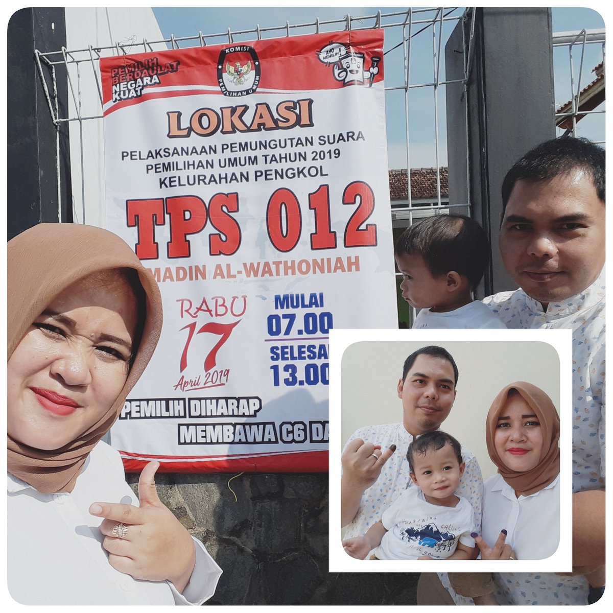 TrikoID's tweet image. Komunitas Keluarga Kecil Bahagia &amp;amp; Sejahtera Jepara Siap Nyoblos ke TPS 12 #pemilu2019 💪🇮🇩😍
Terima Kasih #kpujepara 
#PemilihBerdaulatNegaraKuat
@KpuJepara