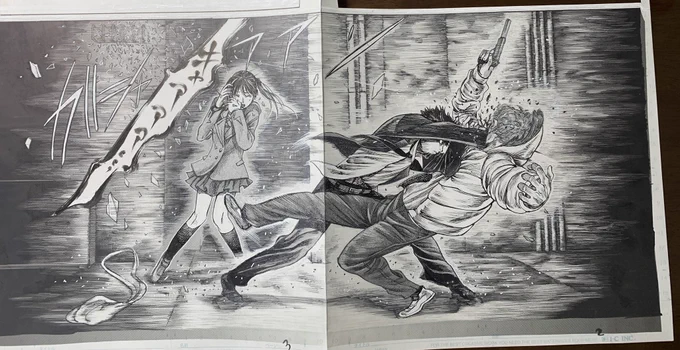 本日からようやく作画開始…頑張ります。
ネームが難航すればする程つくづくレモン絞りに似てるなぁ思うのは僕だけでしょうか。。。笑

(そして没シーンの原稿をここで唐突にアップ。。。成仏してくれ…。 