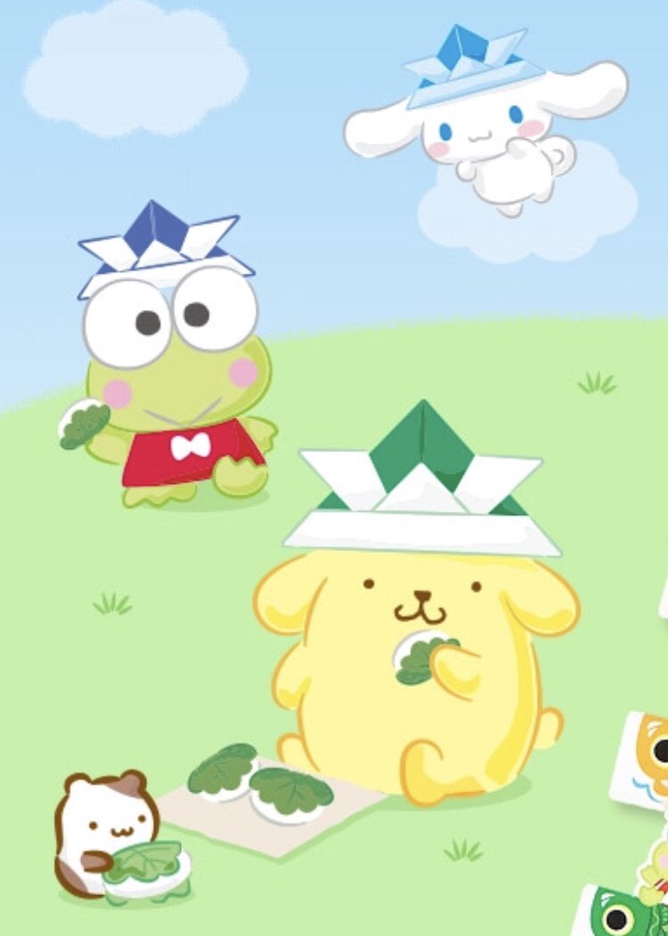 かずねこ50号 ここのイラスト 普通に待受けとして使いたい W サンリオ シナモロール ポムポムプリン けろっぴ