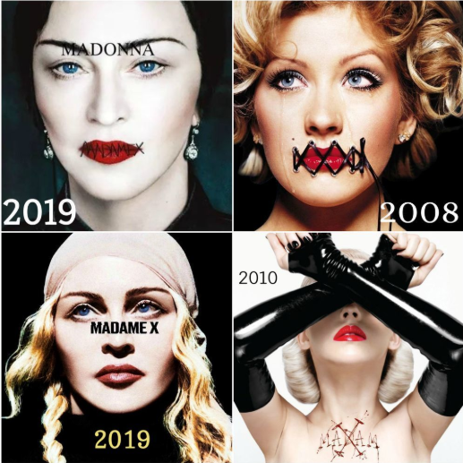 jork_pop_of's tweet photo. @Madonna - #MadameX (2019) vs. @xtina [Christina Aguilera] - #DeclareYourself (2008)

@Madonna - #MadameX (2019) vs. @xtina [Christina Aguilera] - #MadamX (2010) https://t.co/5M06y5Lmnn
