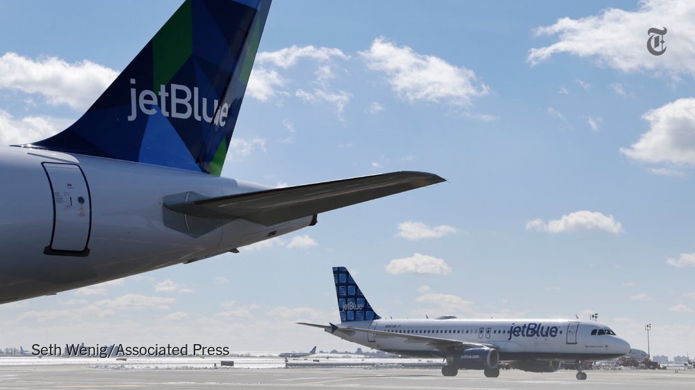 ICYMI: <a href="/JetBlue/">JetBlue</a> will begin transatlantic flights, from <a href="/BostonLogan/">Boston Logan International Airport</a> and <a href="/JFKairport/">John F. Kennedy Airport</a> to London, in 2021. nyti.ms/2UFygWN