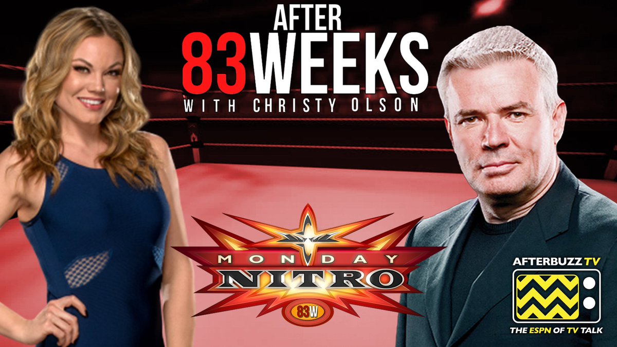 83Weeks's tweet photo. Join @CHRISTYreports, @RealRosenberg and @GHermoza as they ask @EBischoff all of your questions about the 4/10/2000 #Nitro on #After83Weeks
https://t.co/3zvmYhDZJR https://t.co/KCptgc3PHH
