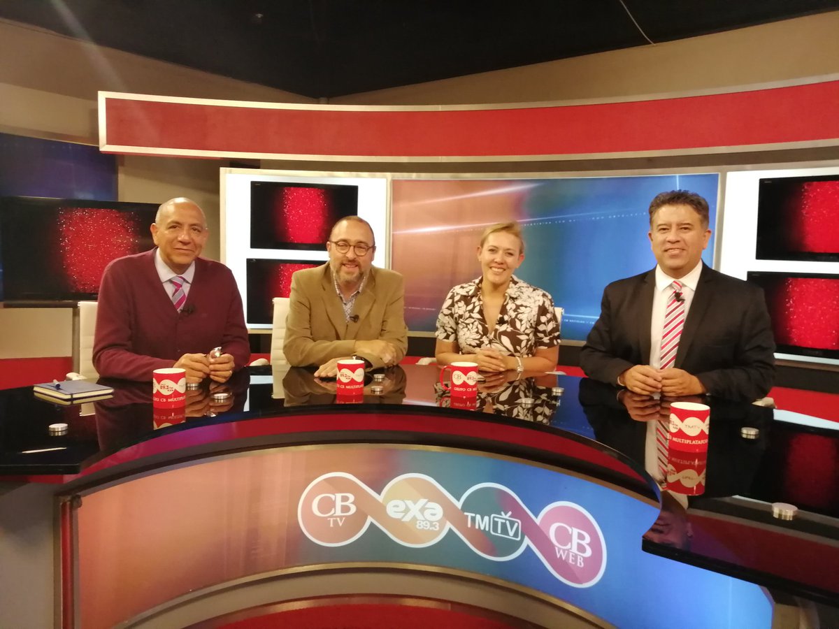 Efpalacios's tweet photo. Aprecio la invitación de @cb_television y de su titular de #CBNoticias, César Didier para participar en la mesa de análisis #LineaPorLinea. "El lugar en el que habita la #Politica es ese espacio público donde se manifiesta la #libertad" Hanna Arendt. https://t.co/6JtMjBBKMR