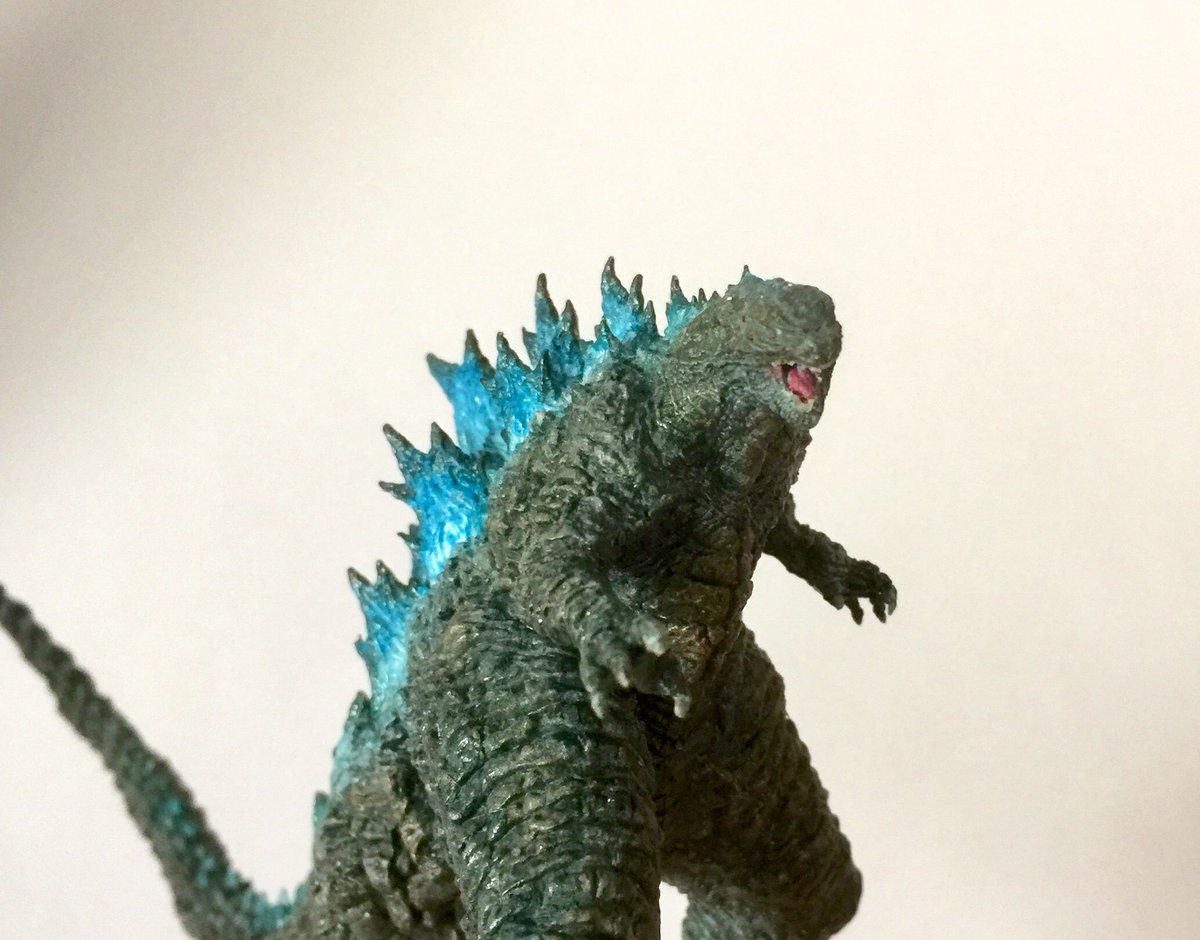 ゴジラ2019(8㎝サイズ)完成 3Dプリンターで仮出力した物だったけど予想