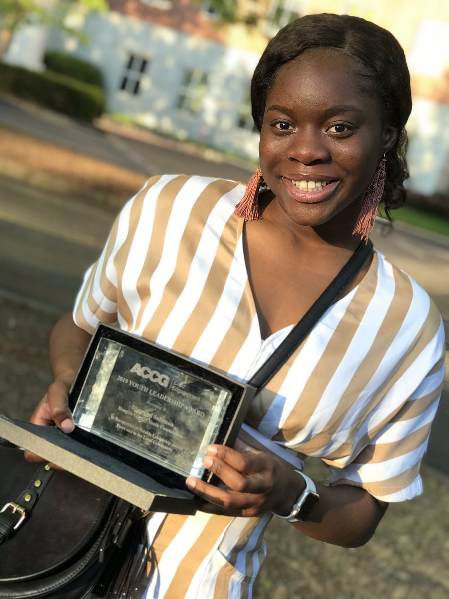 okaaydiamond's tweet photo. Very Honored to receive the ACCG youth leadership award!! Thank you Ms. Tiffany Stewart Stanley for nominating me ! Also , shoutout to the Board of Commissioners working  to make the city safe and awesome. @dcsdk12 @GACounty @CHHSSGA https://t.co/m6WWyG3S4I