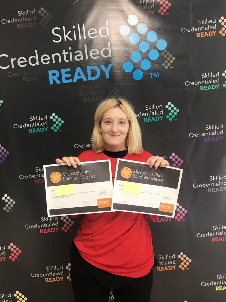 AprilAllison16's tweet image. So proud of Josie, she has worked so hard &amp;amp; now has 6 credentials with Microsoft Master to top them off ! 👏🏻@ByronNelsonHigh @NisdCTE #skilled #credentialed