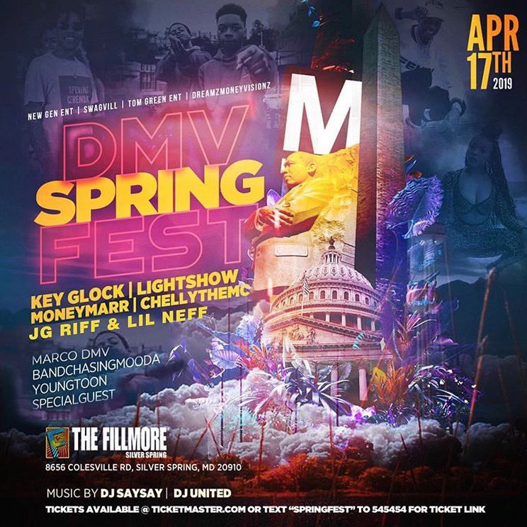 litkaraokee's tweet photo. DMV SPRINGFEST Is Going Up TOMORROW NIGHT 🔥🔥

KeyGlock | Lightshow | MoneyMarr | ChellyTheMC | &amp; More Special Guests
@KeyGLOCK @Lightshow10thPL @1019Marr @ChellyTheMC @MarcoDMV 

Get Your Tickets Before They Are GONE 💨
🎟:  https://t.co/M99s78Yylp https://t.co/qcjjQs5VCy